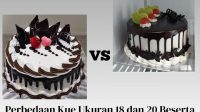 Perbedaan Kue Ukuran 18 dan 20